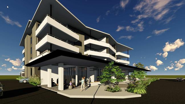 A four-storey building has been proposed for vacant land at Capestone estate, Mango Hill. Image: Ellivo