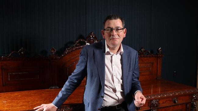 Victorian Premier Daniel Andrews is gunning for Qantas to move its headquarters to Melbourne. Picture: Alex Coppel.