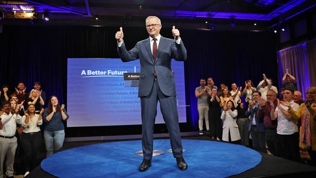 Labor leader Anthony Albanese at the Brisbane rally. Picture: Sam Ruttyn