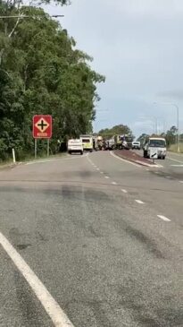 Truck rollover Old Bruce Highway March 28