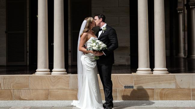 Aussie Olympian Cam McEvoy and his partner Madeline got married. Image: Instagram