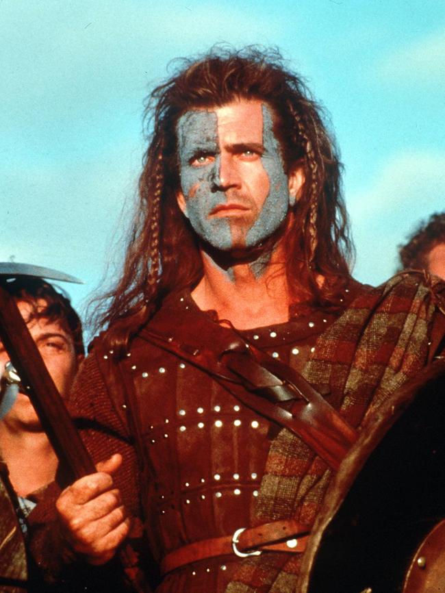 Mel Gibson in a scene from 1995 film 'Braveheart'