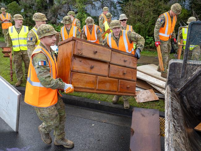 There is an estimated 65,000 tonnes of debris to be cleared. Picture Thomas Lisson