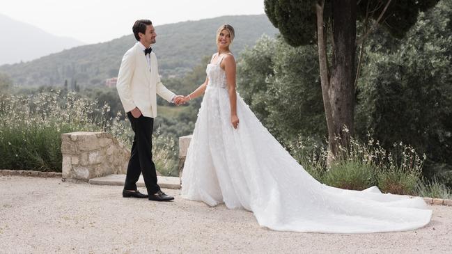 Anna McEvoy and Michael Staples got married in Corfu, Greece. Picture: Studio Danielle Photography