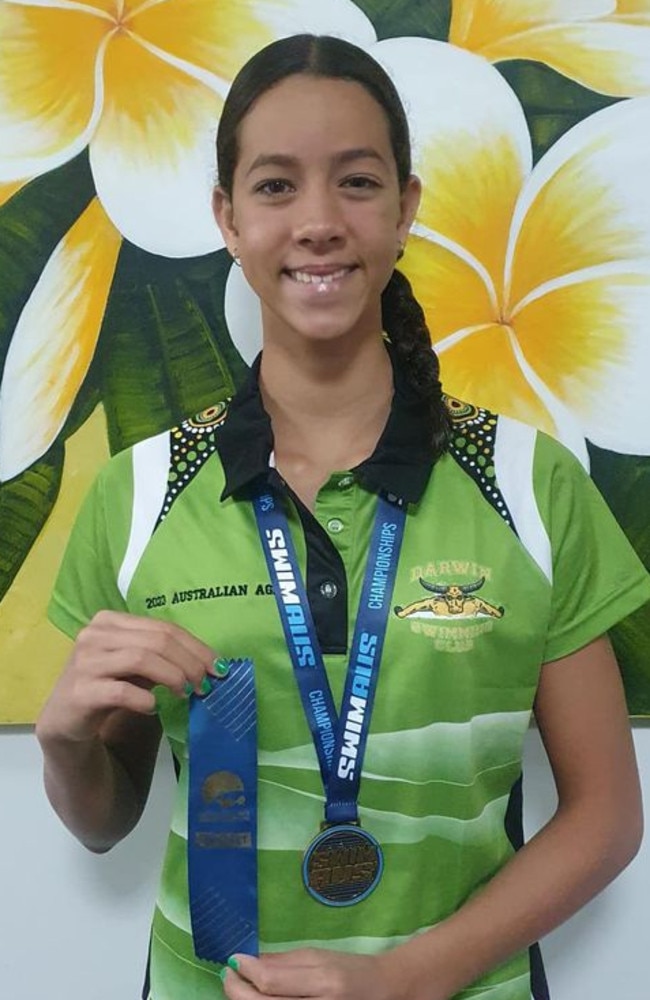 Territorian Macey Sheridan has dominated at the Australian Age Group Swimming Championships.