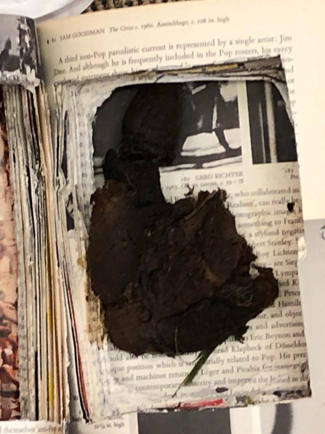 The poo was dumped on the doorstep of his Manly office overnight. Picture: Supplied