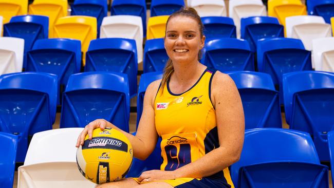 Steph Fretwell (nee Wood) has been named as the captain for the Sunshine Coast Lightning Super Netball team for the third consecutive year. Photo supplied: Sunshine Coast Lightning