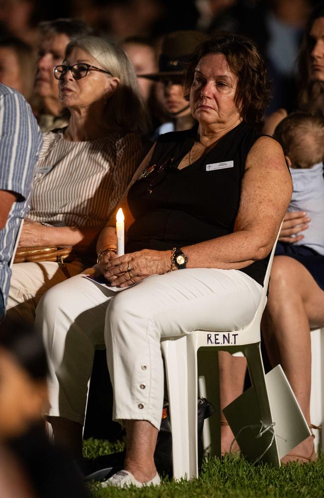 109 years after the Gallipoli landings, Territorians gather in Darwin City to reflect on Anzac Day. Picture: Pema Tamang Pakhrin