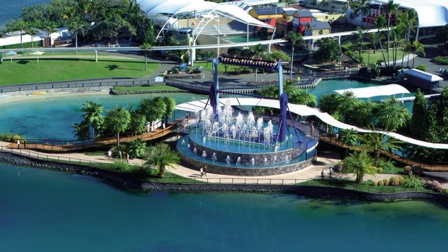 The plan for the new, reimagined Sea World on the Gold Coast. Photo: Village Roadshow Theme Parks.