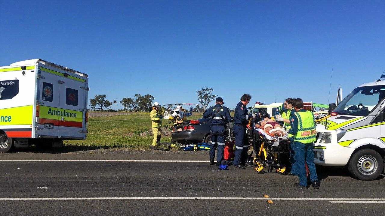 Mr Bartowski says he&#39;ll never forget what he saw after the horror crash on the Warrego Highway. Picture: Contributed