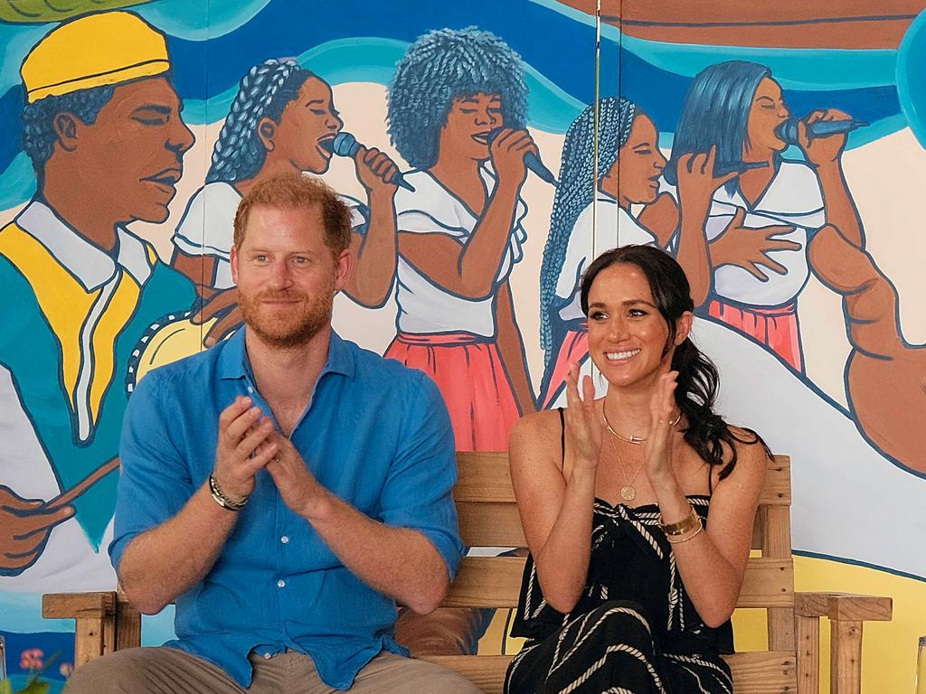 Meghan and Harry, pictured in Colombia in August, were trailblazers of sorts. Picture: Colombian Vice Presidency/ Andres Castilla/AFP