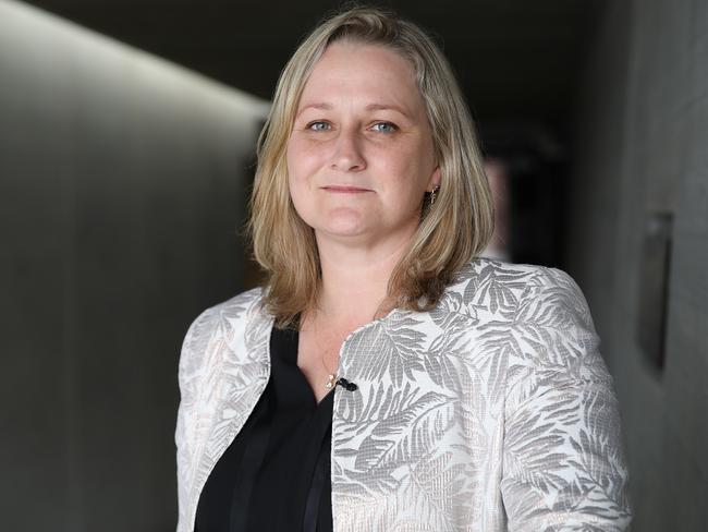 Director of the Sir John Monash Centre, Caroline Bartlett, outside Villers Bretonneux, France. Picture: Ella Pellegrini