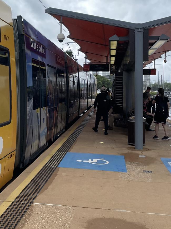 Trams out of action in Southport at 9am on Monday.