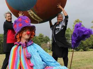 (L to R) Lismore mayor, Jenny Dowell joins Mr Bumsqueak the Clown and Community Services Officer Lee-Ann Emzin getting into the spirit for this Sunday's Reconciliation Family Fun Day at Kadina Park. If wet, festivities will be shifted to the Goonellabah Sports and Aquatic Centre.