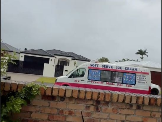 A woman has criticised Mr Whippy for working through the lead up to Tropical Cyclone Alfred making landfall. Source: @shania.molloy/TikTok