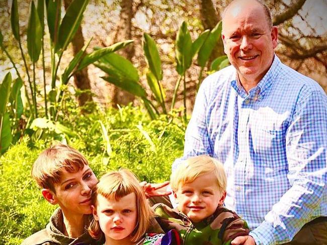 Princess Charlene with her family. Picture: Instagram