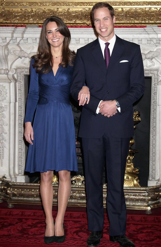 Kate and William were engaged in 2010, granting the soon-to-be duchess proper royal protection. Picture: Chris Jackson/Getty Images