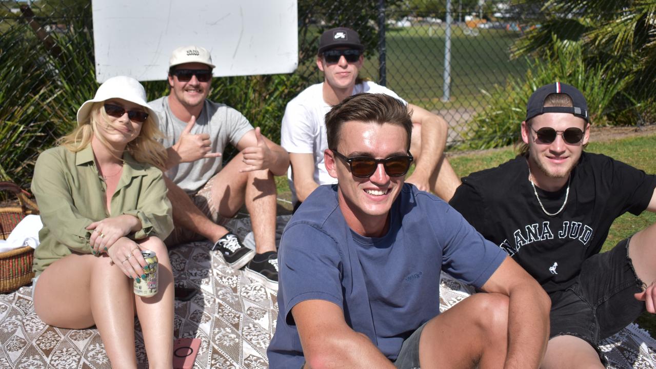 Aly Broomhall, Dave Wallace, Zak Barwicki, Zane Grogan and Fred Painter at the Sunshine Coast Rugby League Finals 2022.