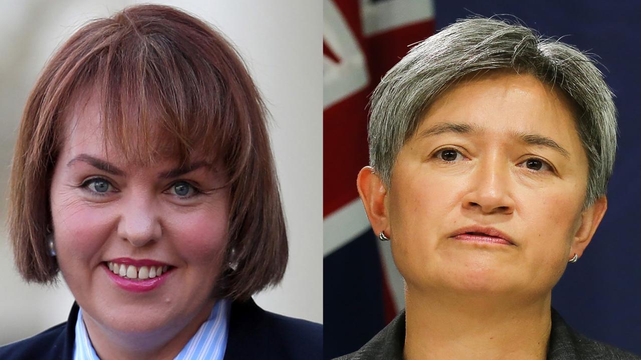 Kimberley Kitching and Penny Wong.