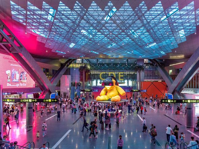 Interior of Hamad International Airport. Picture: Supplied