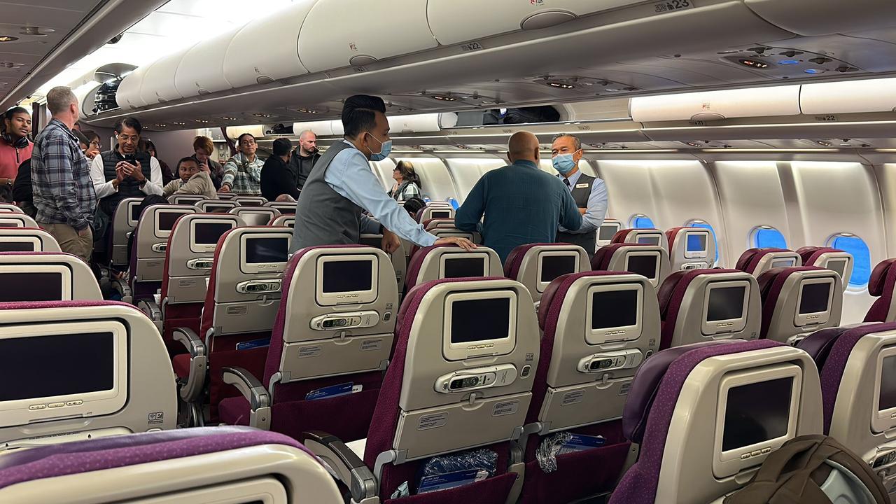 He was arrested after shouting about Islam mid-flight and allegedly claiming to have explosives. Picture: Muhammad Zubair