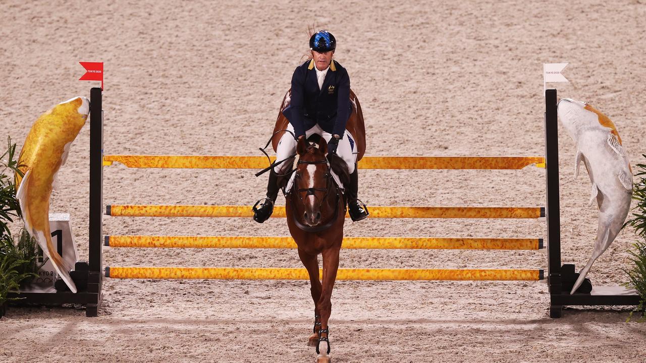 Hoy put up a flawless performance in the showjumping ring.