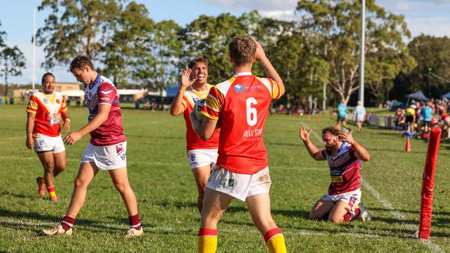 The Comets celebrate. Picture: D Wigley