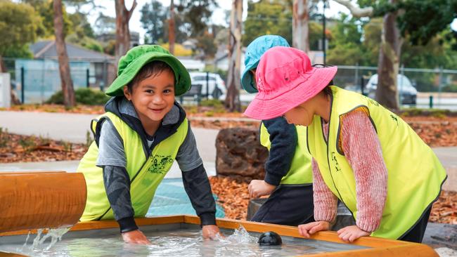 Ballam Park Play Space at Karingal is the latest addition to Frankston’s playgrounds and the area’s first water play area. Picture: Supplied.