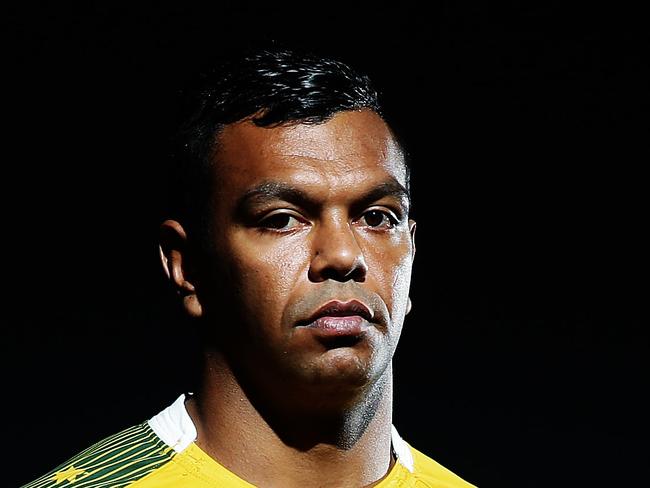 Kurtley Beale poses for a portrait during the launch of the 2015 Qantas Wallabies World Cup Jersey by ASICS at Allianz Stadium, Sydney. Pic Brett Costello