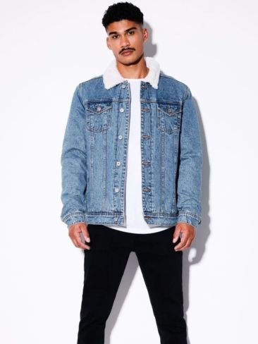 Garret Denim Sherpa Jacket. Picture: Kenji