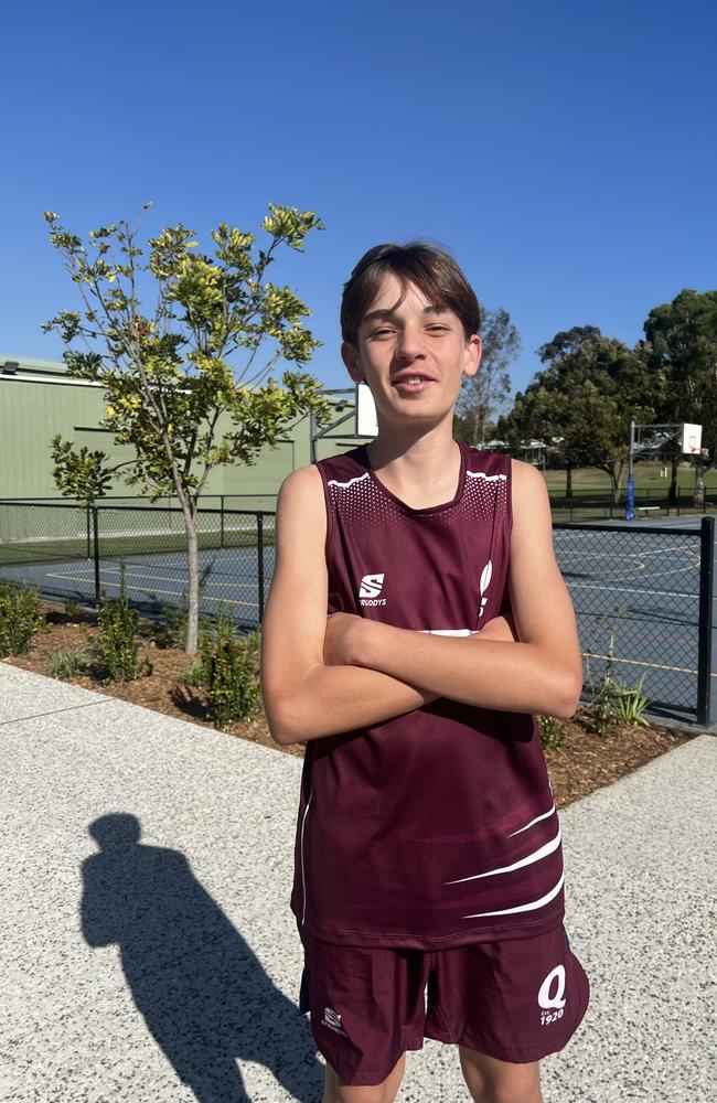 QLD School Sport Netball Under-15 boys. Pictured: Lachlan Brandon