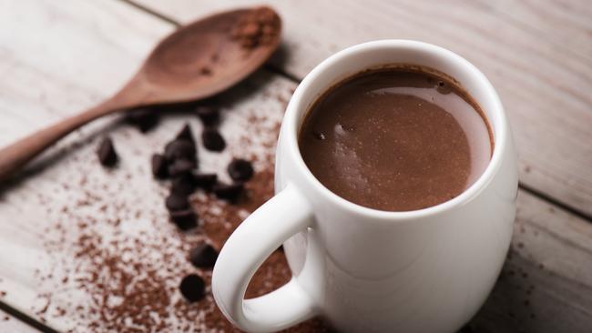 Sipping cocoa when you feel frazzled at work could prevent stress-induced cardiovascular changes and protect your heart. Picture: istock