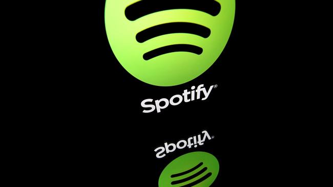 Spotify’s logo. Picture: AFP