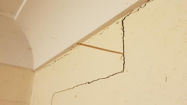 Durack resident Michael said cracks in the gyprock and cornices were the main damage at his home caused by the earthquake. Picture: Supplied