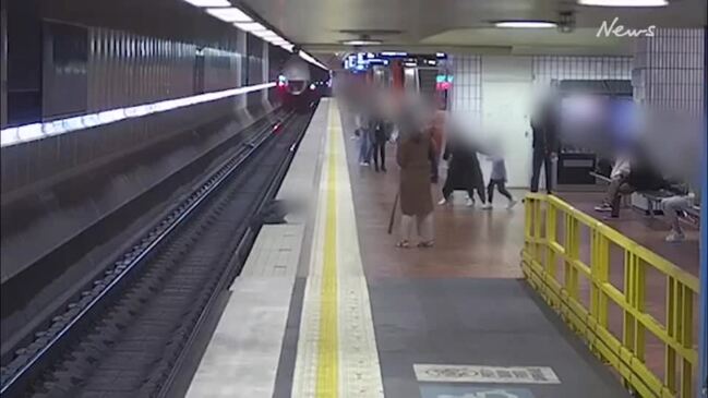 Rail safety warning after passenger falls onto tracks