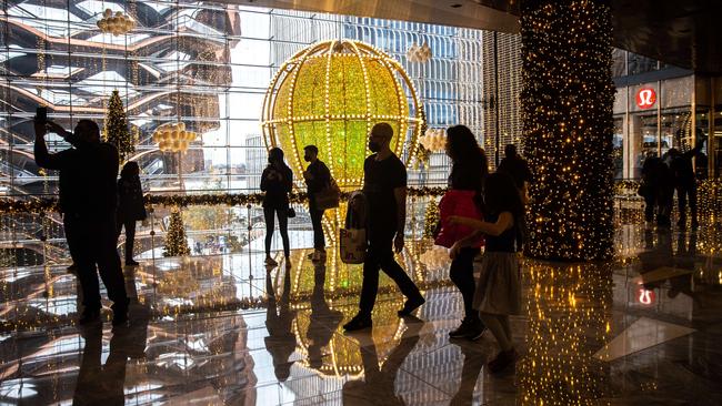 Shoppers in New York. Picture: AFP