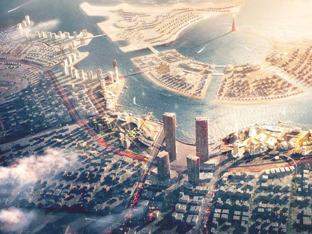 Concept art for Lusail – Qatar’s city of the future. Picture: Barwa Real Estate