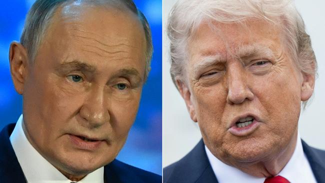 Russian President Vladimir Putin and US President Donald Trump. Picture: AFP