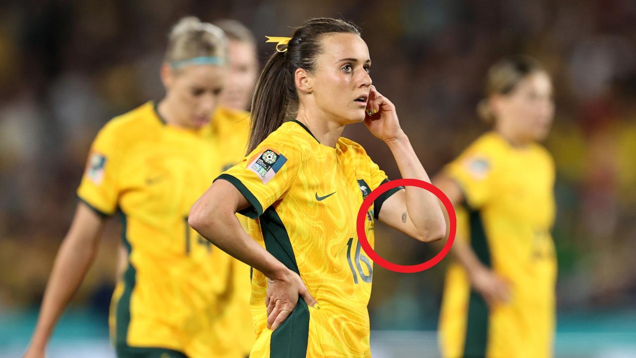 Australia Women's World Cup 2023: Matildas Hayley Raso's secret tattoo  message before Denmark game