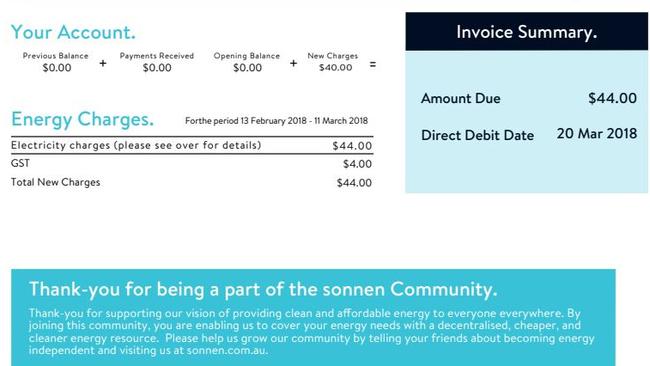 The solar system means they now have a very low fixed energy cost.