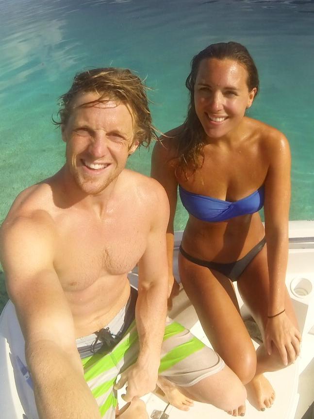 Rory and Belinda Sloane on holiday.