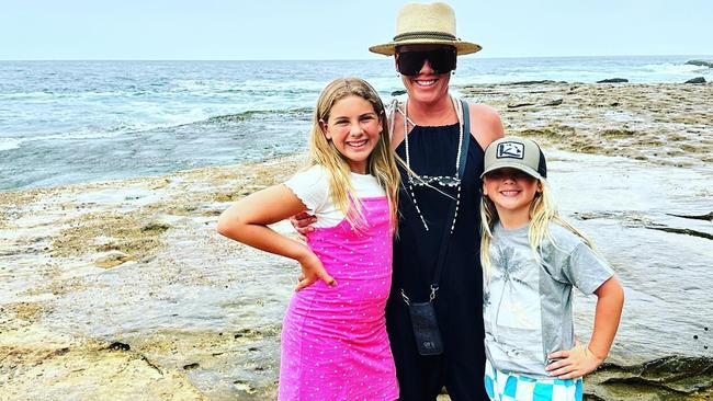 Pink and kids Willow and Jameson spent the day at Bondi. Picture: Instagram