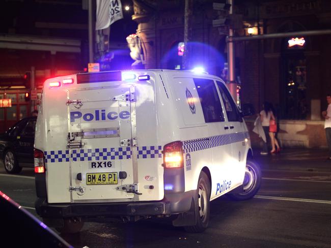 Generic arrest and assault images from George Street, Sydney. Pics Bill Hearne