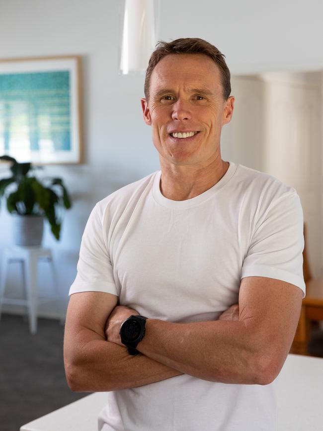 Bondi Rescue’s Andrew Reid at his Lake Macquarie home. Photo: Beau Pilgrim www.beaupilgrim.com