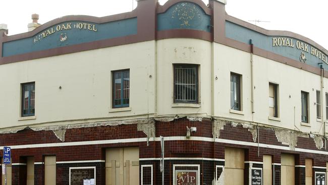 Parramatta’s heritage has taken a battering. The Royal Oak Hotel at Parramatta was demolished in May so the Parramatta Light Rail can carve through it. Picture: John Appleyard