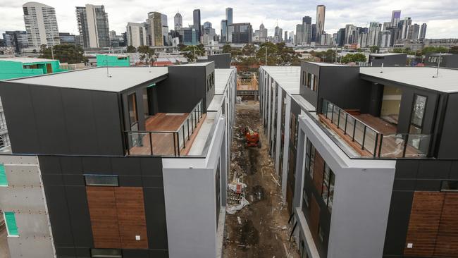 Sydney house prices are up almost 20 per cent over the past year, while Melbourne prices are up about 13 per cent. Picture: Ian Currie