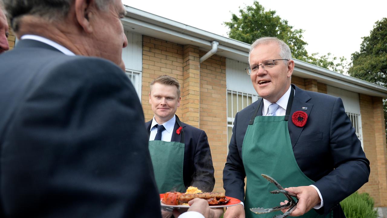 He served up a big breakfast to veterans at the Doncaster RSL. Picture: NCA NewsWire / Andrew Henshaw