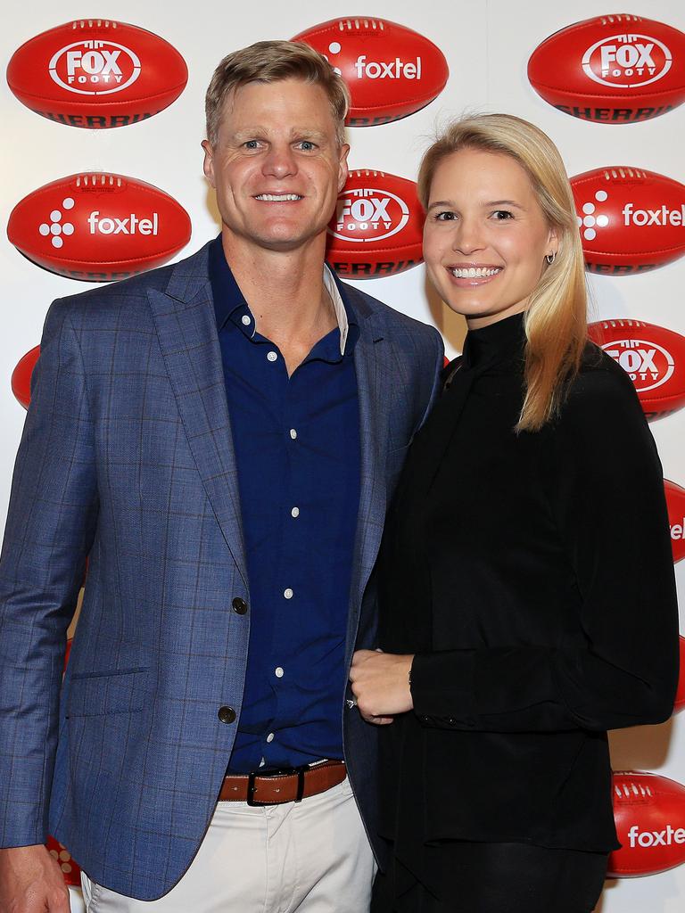 Riewoldt and wife Catherine in 2018. Picture: Mark Stewart