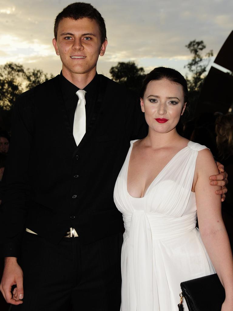 Inki Sanroque and Jesse Brooks at the 2013 St Philip’s College formal at the Alice Springs Convention Centre. Picture: NT NEWS