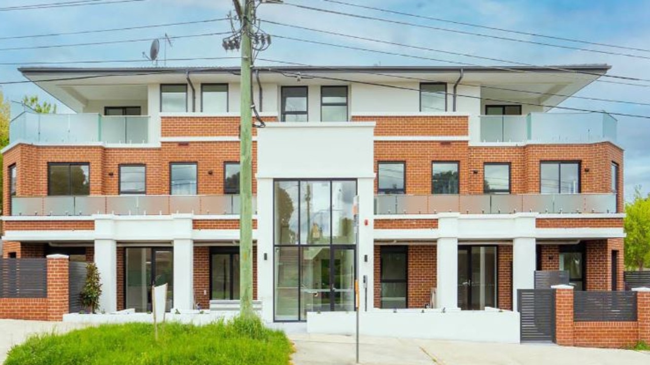 A block of 10 apartments at Trawool St in Box Hill North is tipped to sell for $6m. Picture: Commercial Real Estate.